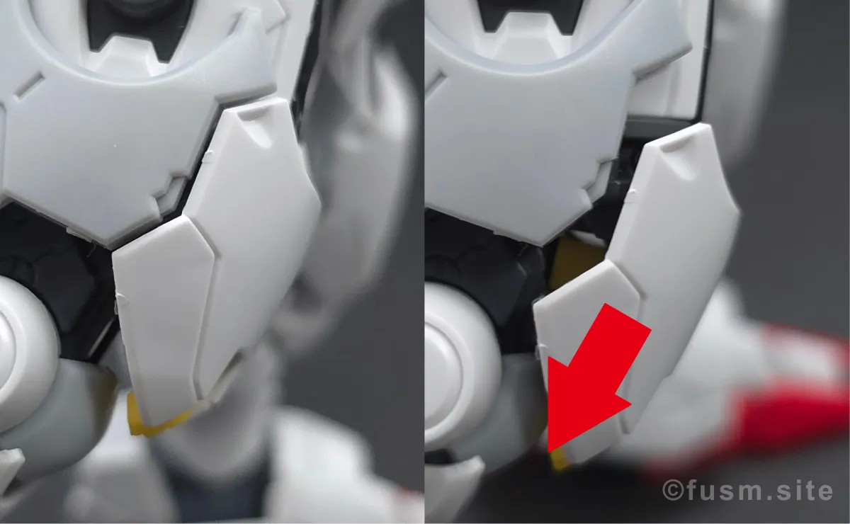 MGSD ガンダムエアリアル レビュー 脚部ディテール ギミック 01