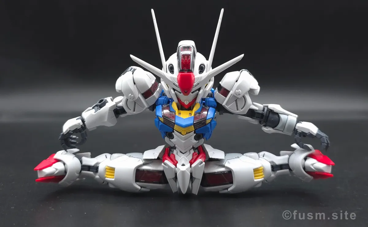 MGSD ガンダムエアリアル レビュー 脚部ディテール 可動域 02