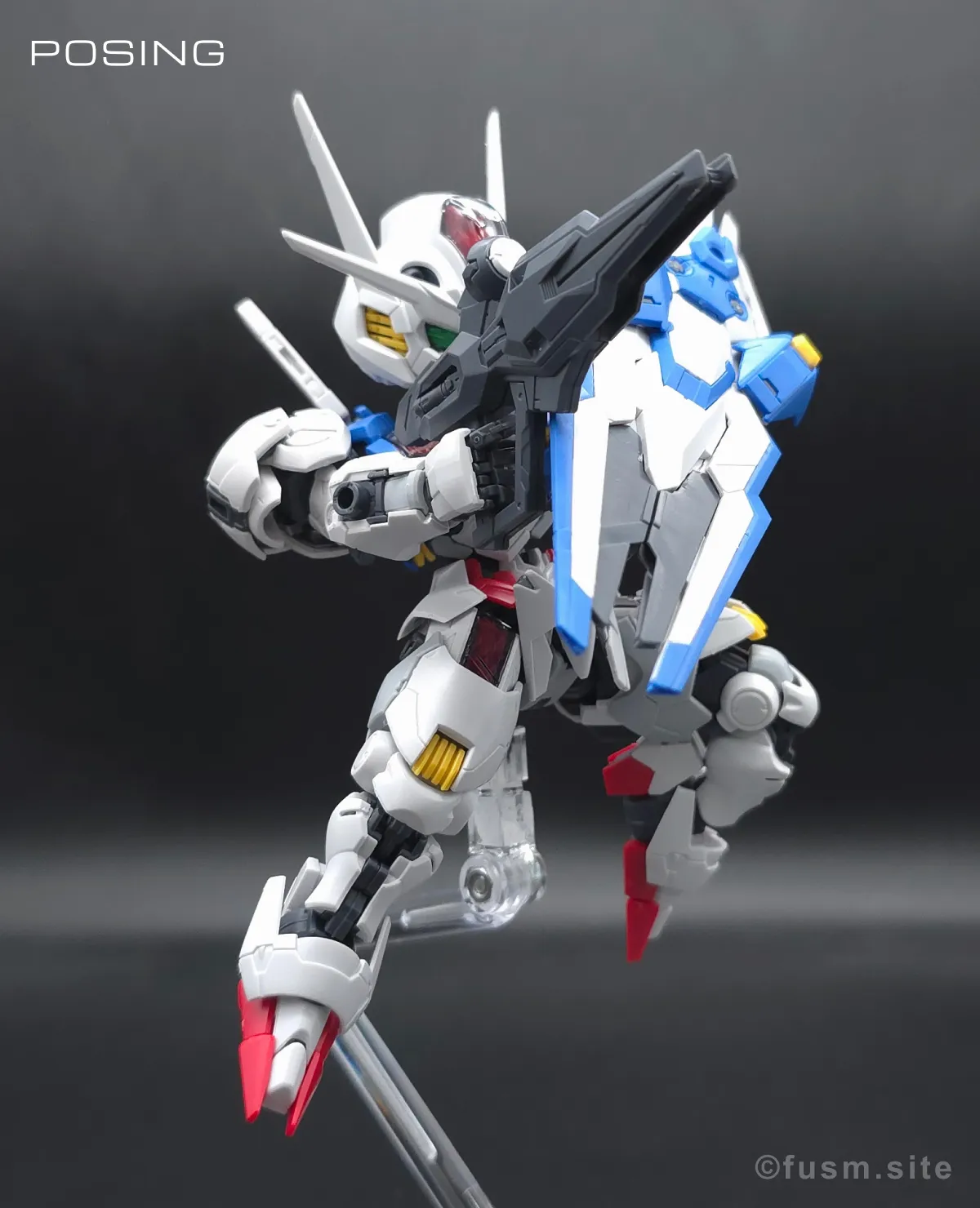 MGSD ガンダムエアリアル レビュー ポージング 04