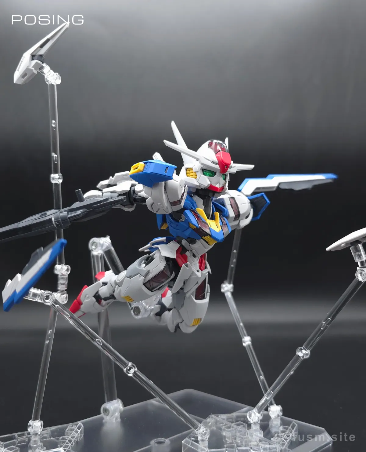 MGSD ガンダムエアリアル レビュー ポージング 14