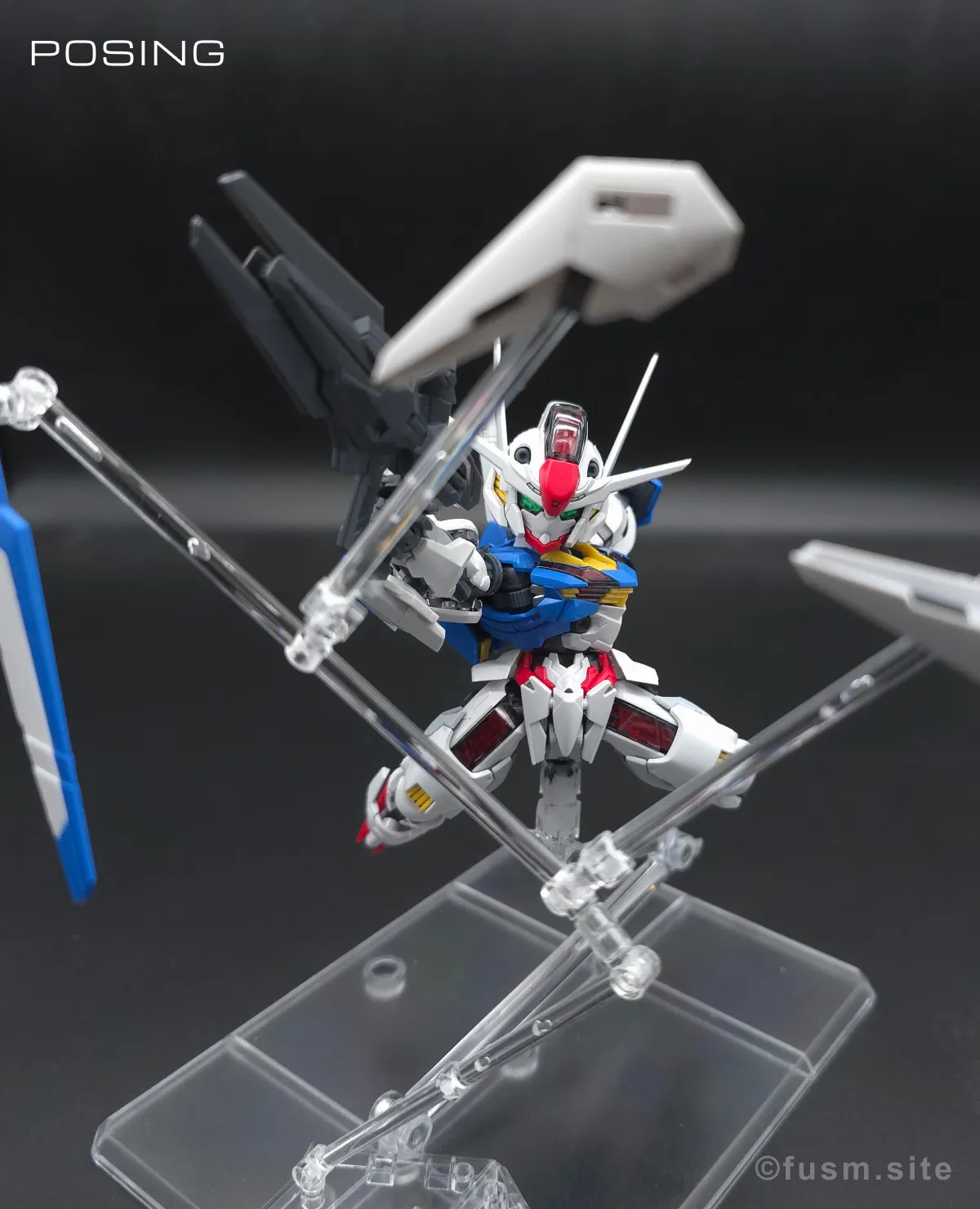 MGSD ガンダムエアリアル レビュー ポージング 15