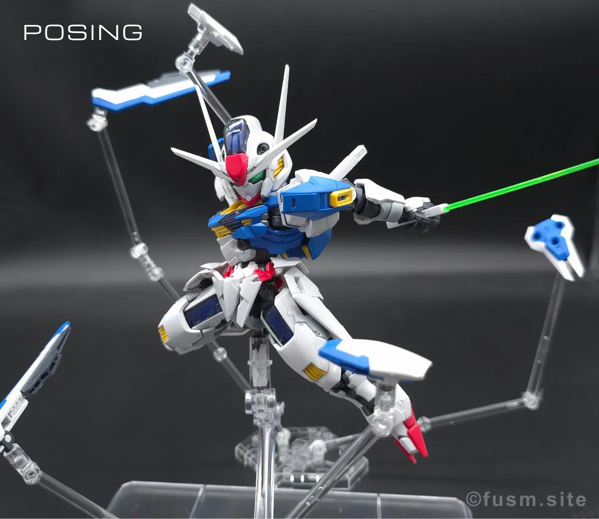 MGSD ガンダムエアリアル レビュー ポージング 22