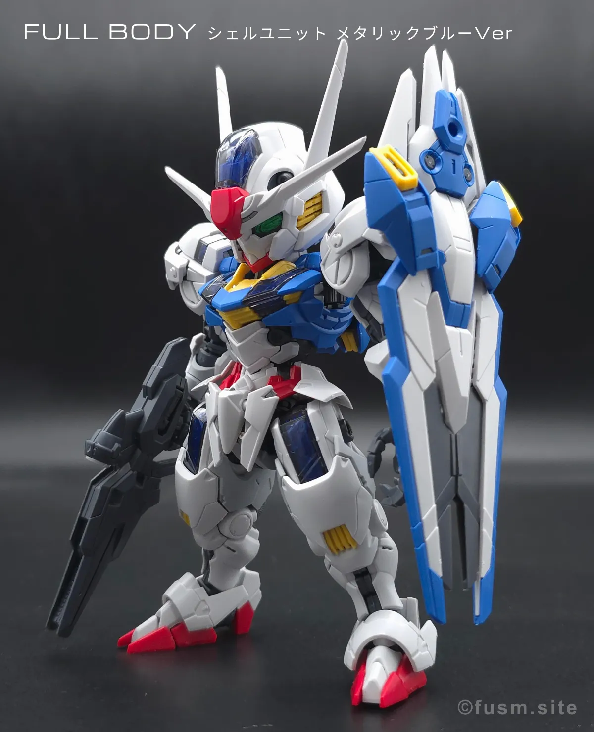 MGSD ガンダムエアリアル レビュー 多角的に見た全体の外観・素組み 02