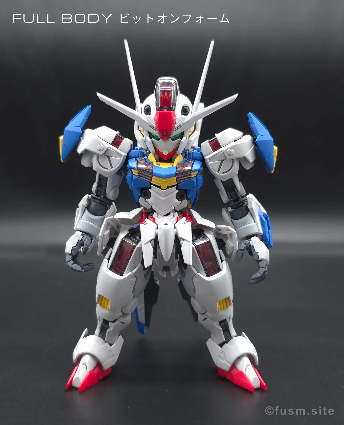 MGSD ガンダムエアリアル レビュー 多角的に見た全体の外観・素組み 06