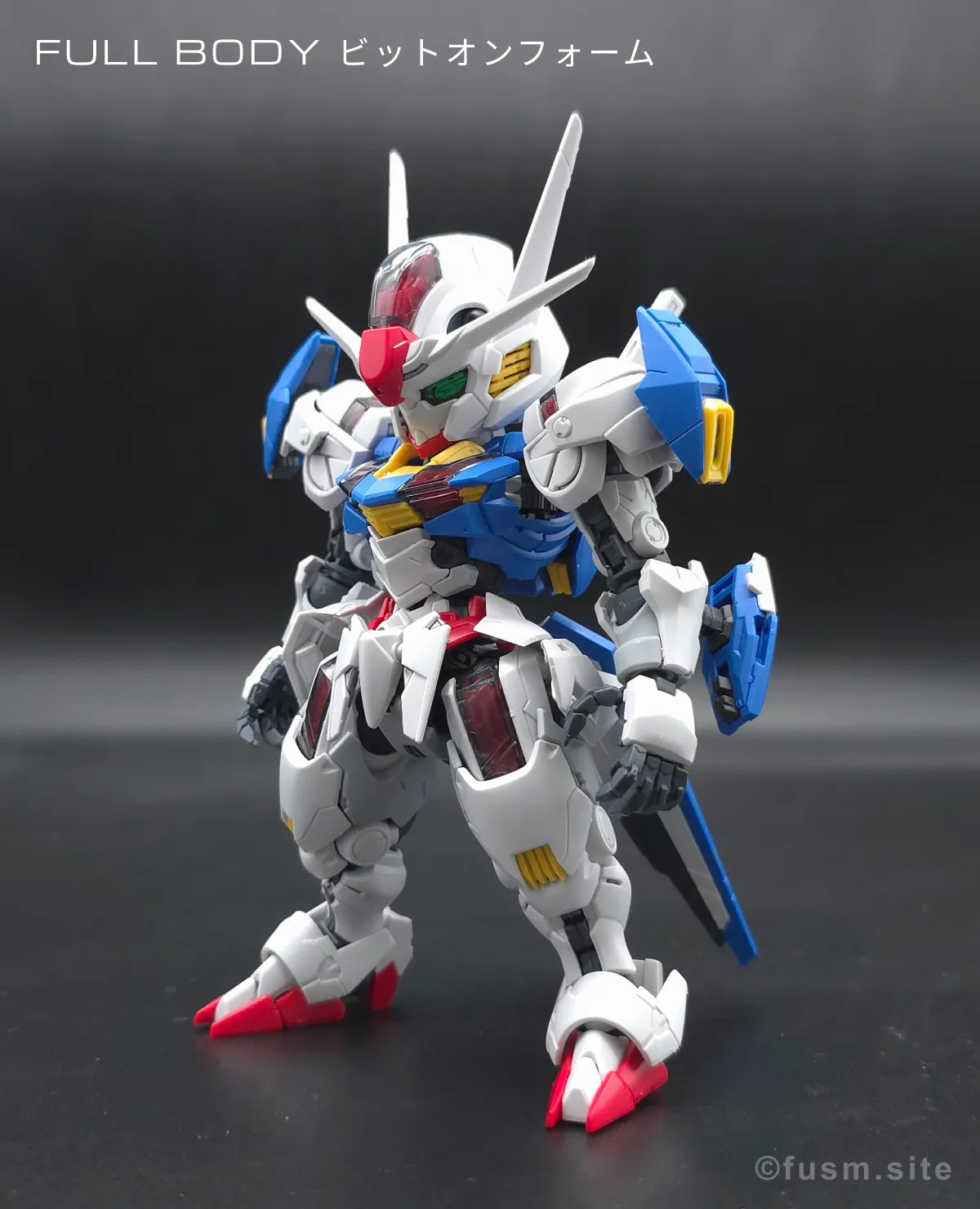 MGSD ガンダムエアリアル レビュー 多角的に見た全体の外観・素組み 07