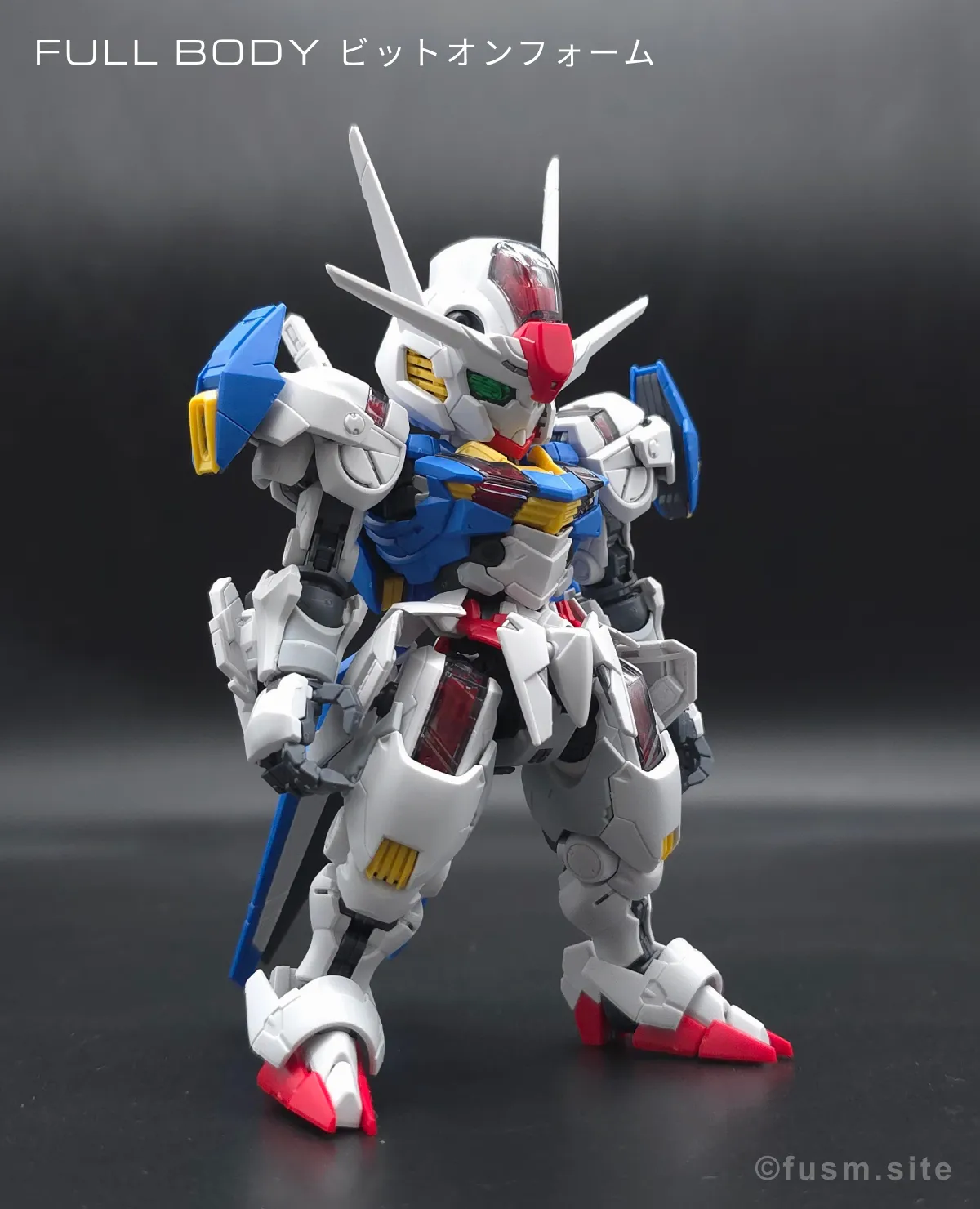 MGSD ガンダムエアリアル レビュー 多角的に見た全体の外観・素組み 11