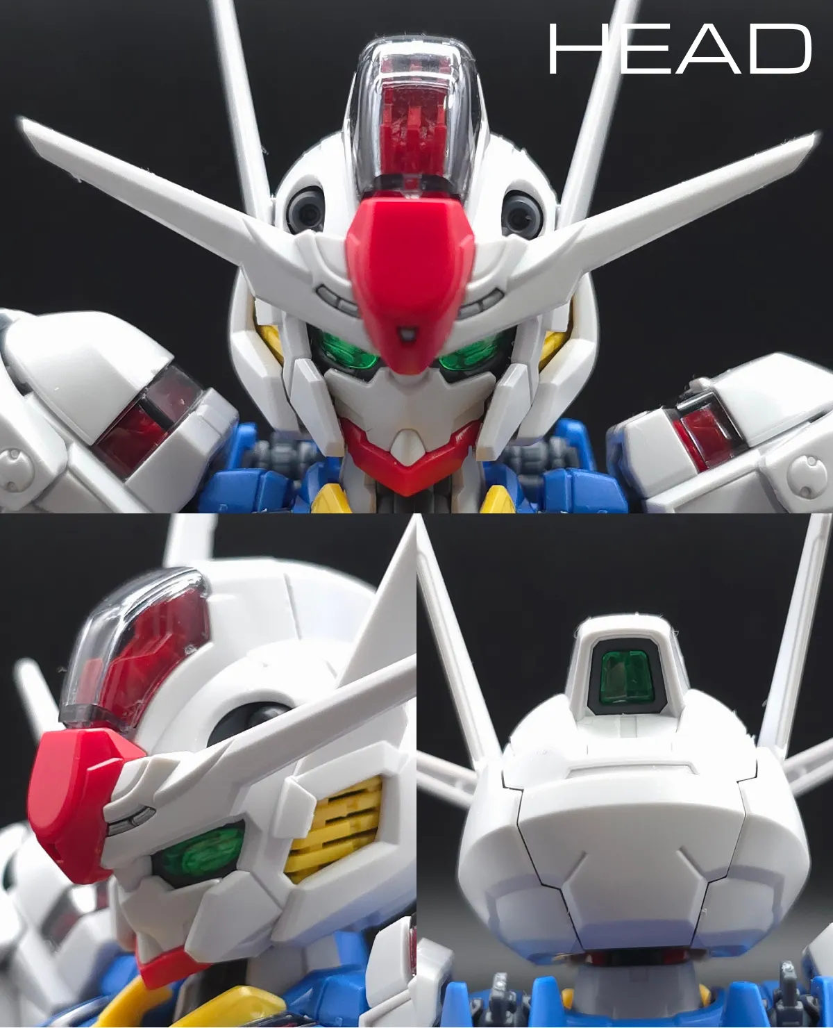 MGSD ガンダムエアリアル レビュー 頭部ディテール 01