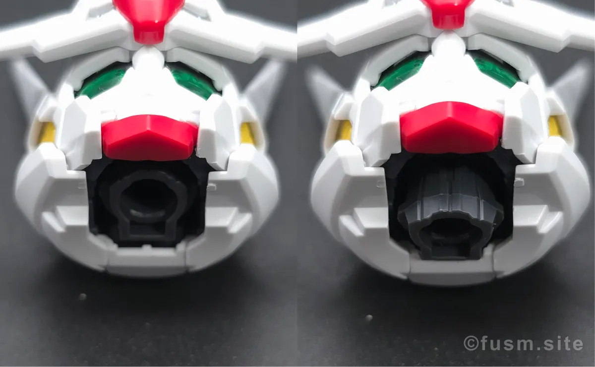 MGSD ガンダムエアリアル レビュー 頭部ディテール 可動域 03