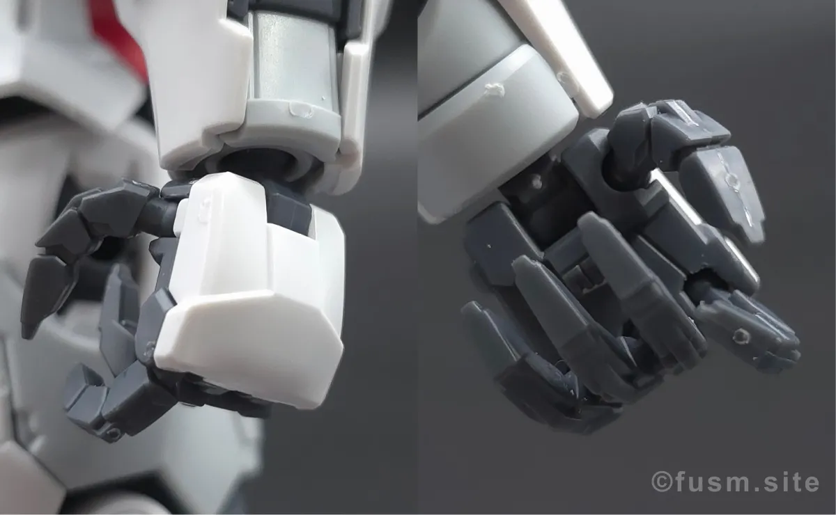 MGSD ガンダムエアリアル レビュー 腕部ディテール 02