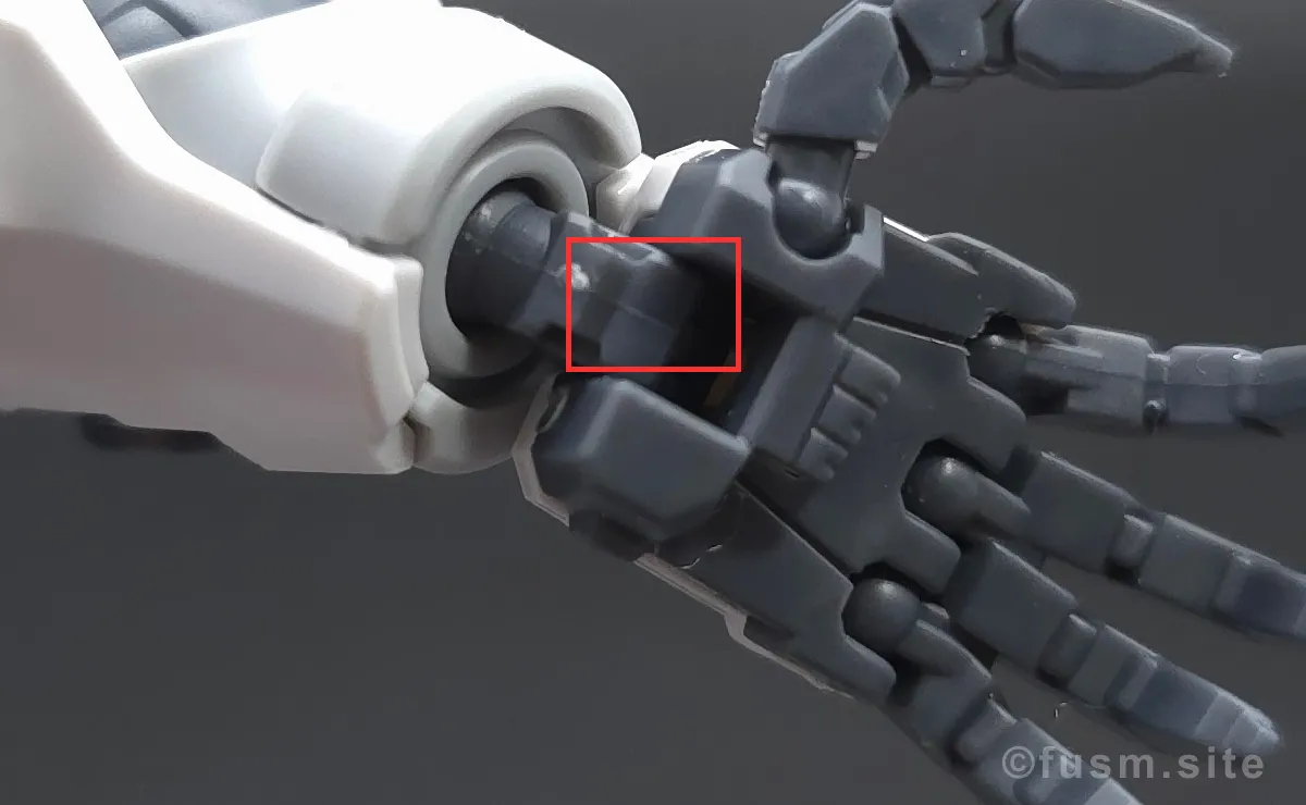 MGSD ガンダムエアリアル レビュー 腕部ディテール 可動域 02