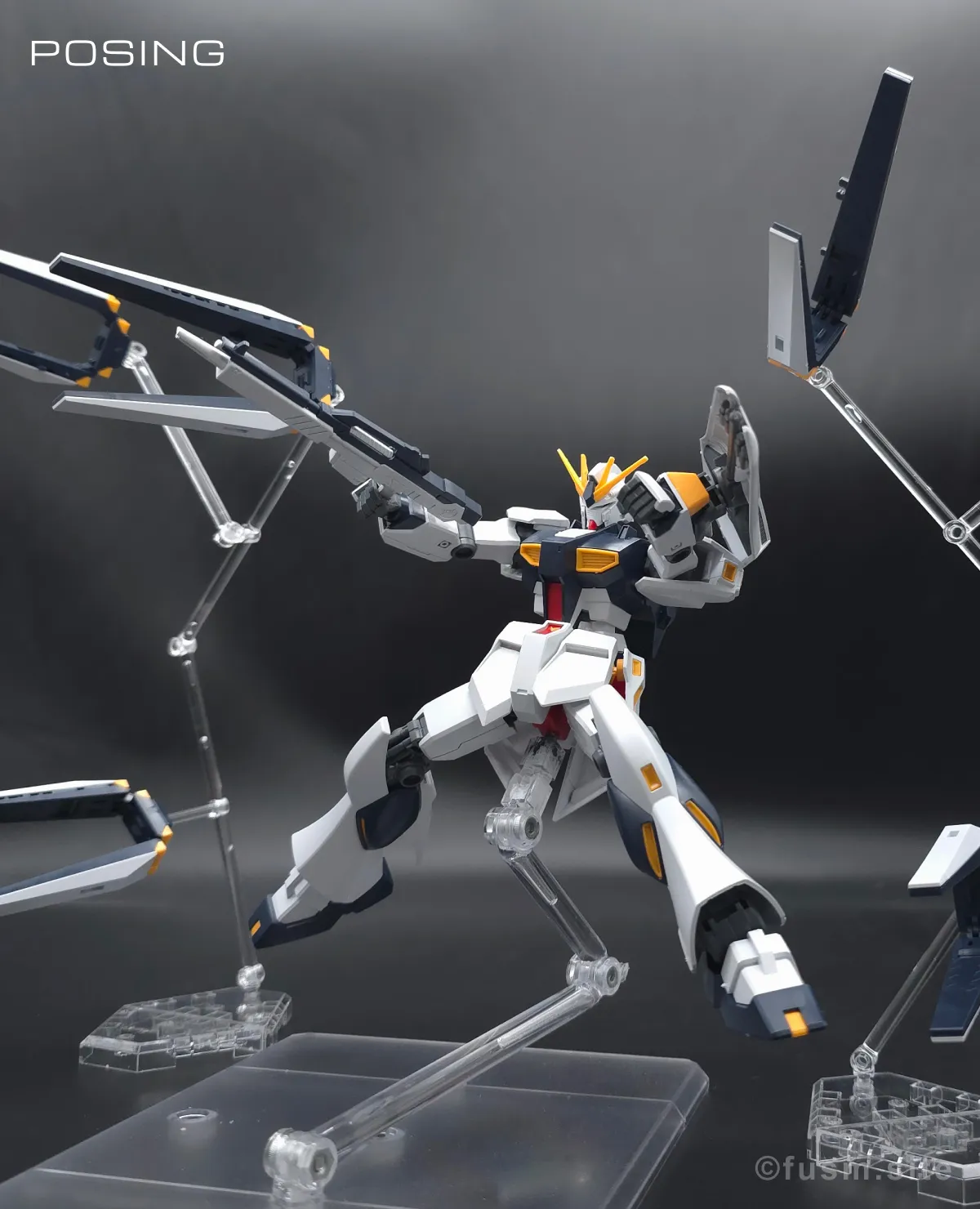 オプションパーツセット ガンプラ 19 (フィン・ファンネル) レビュー ポージング 03