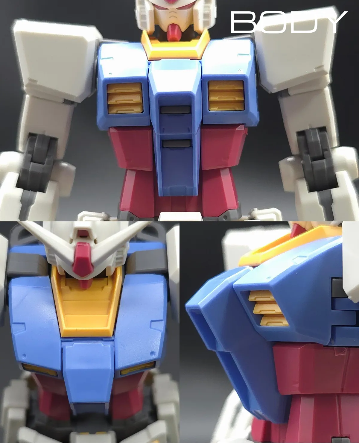 HG RX-78-2 ガンダム [BEYOND GLOBAL] レビュー 胴体ディテール 01