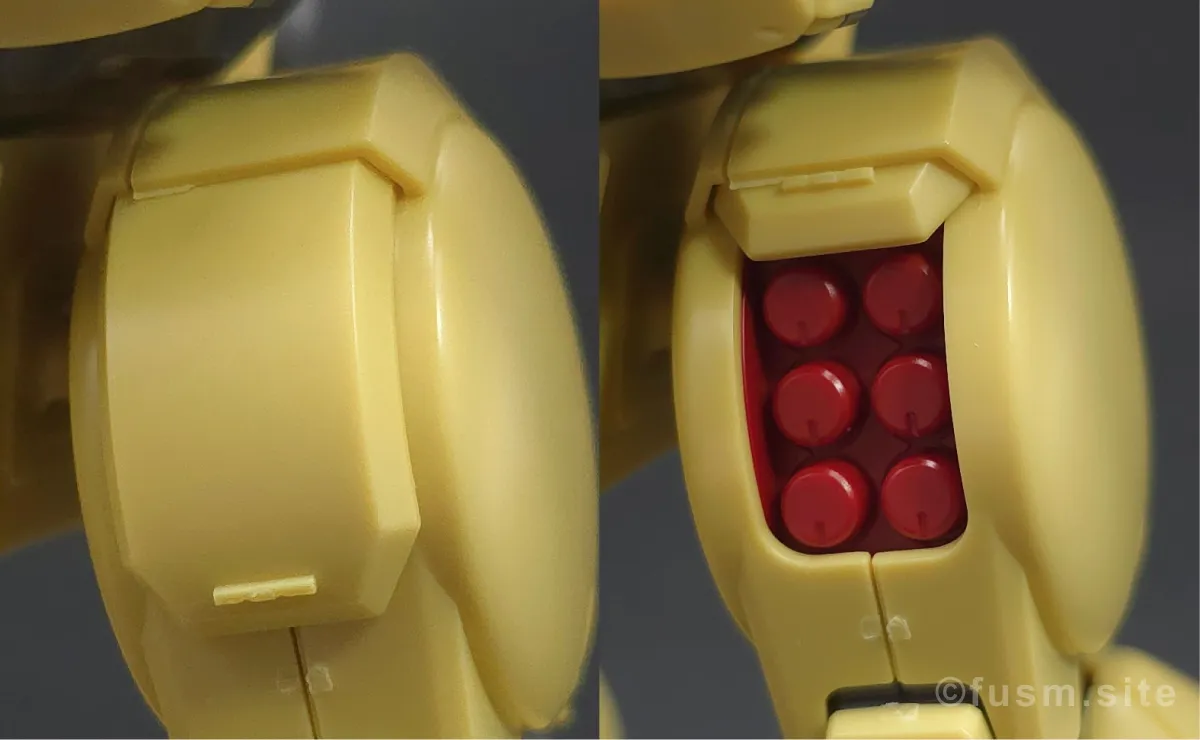 HGUC ズサ レビュー 脚部ディテール ギミック 01