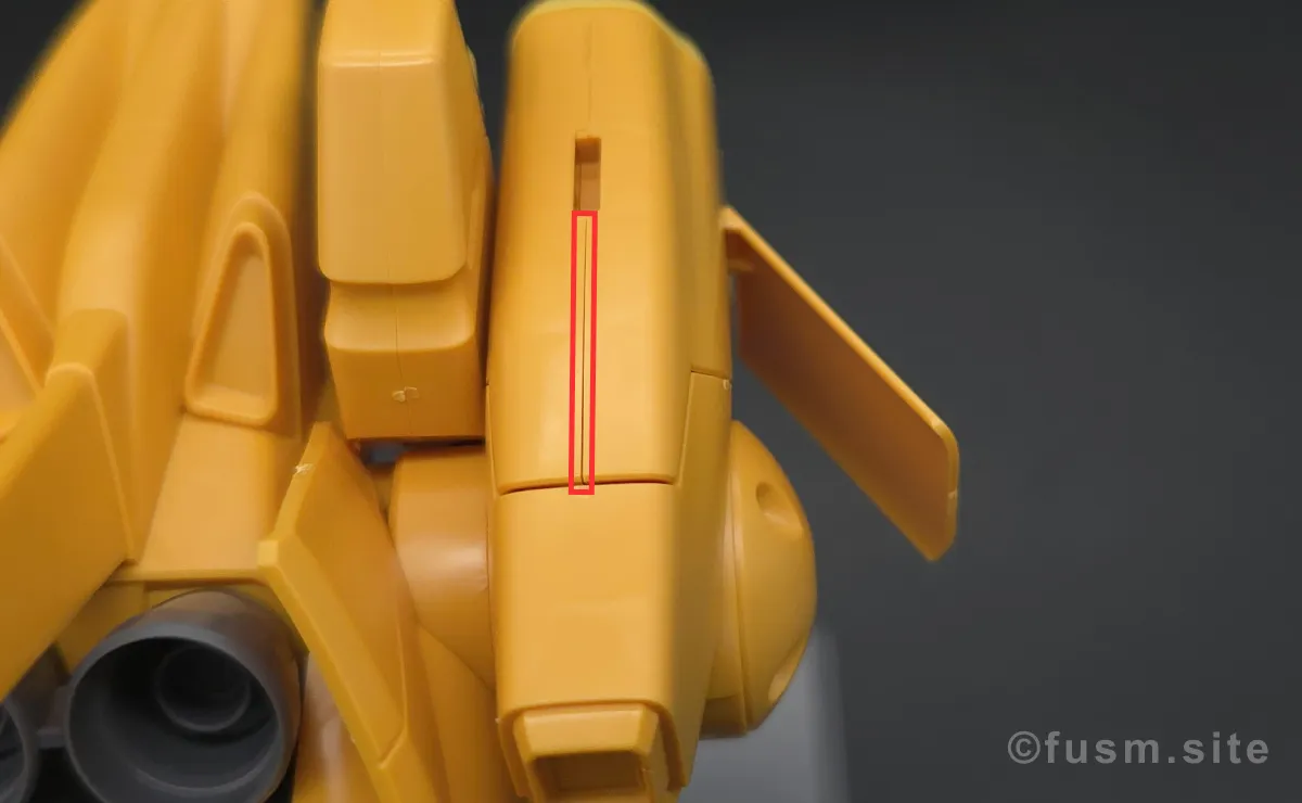 HGUC ズサ レビュー バックパックレビュー 合わせ目 01