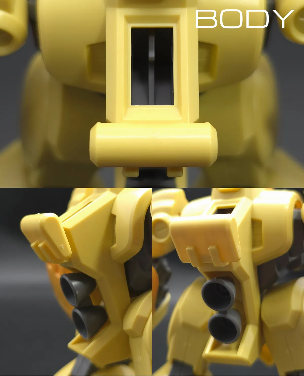 HGUC ズサ レビュー 胴体ディテール 1