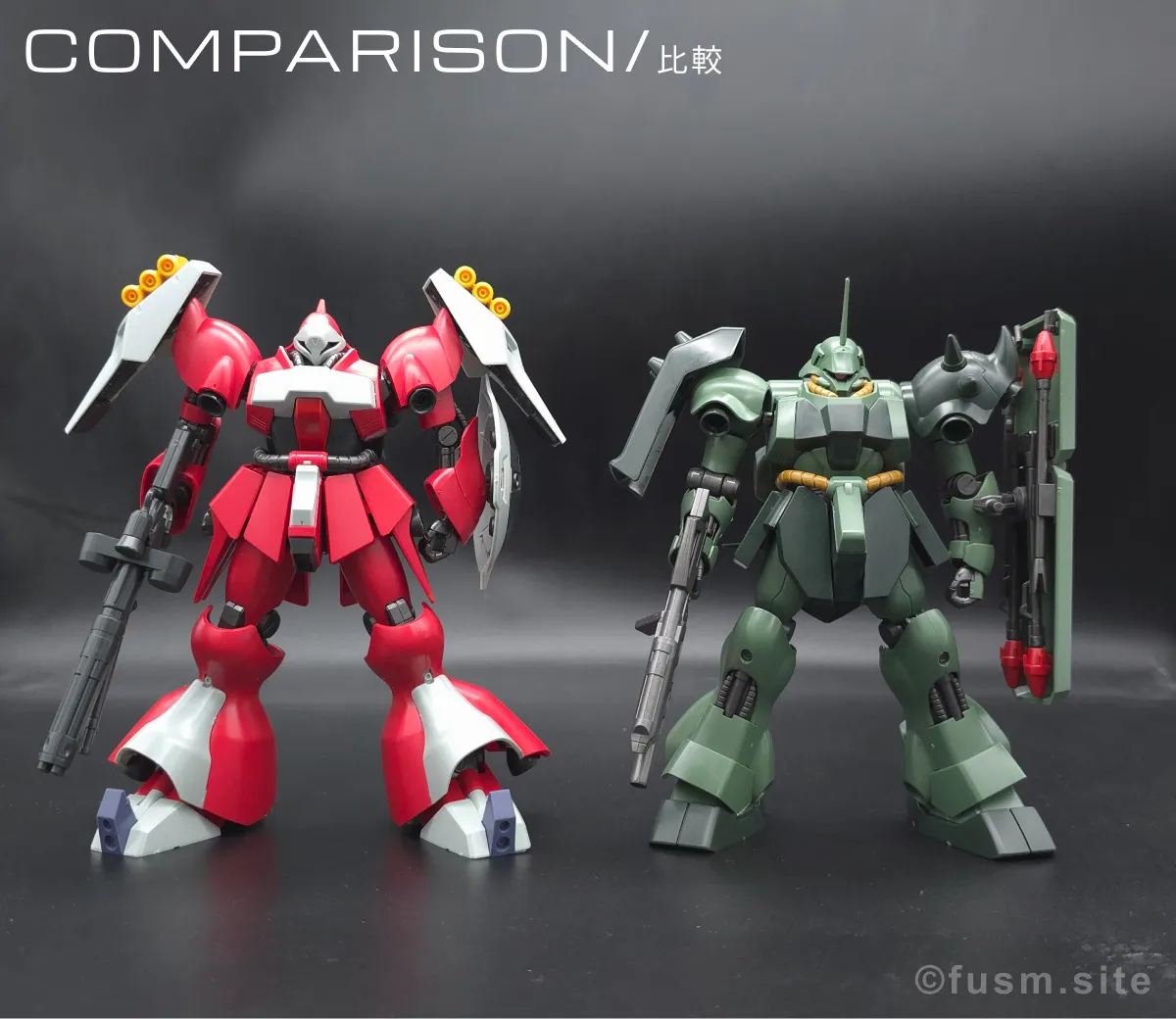 HGUC ヤクト・ドーガ(クェス・エア専用機) レビュー 比較 01