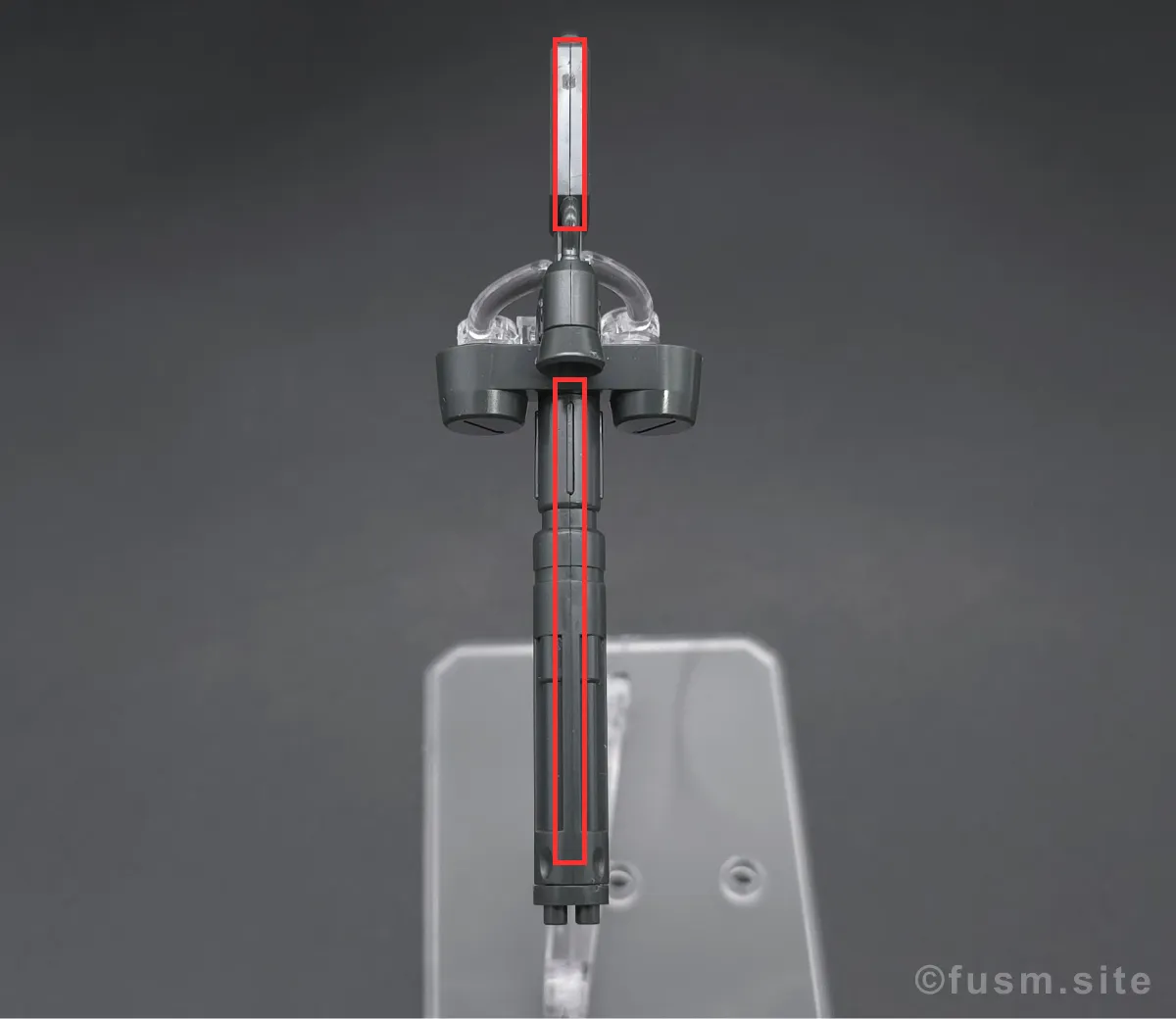 HGUC ヤクト・ドーガ(クェス・エア専用機) レビュー 付属品 合わせ目