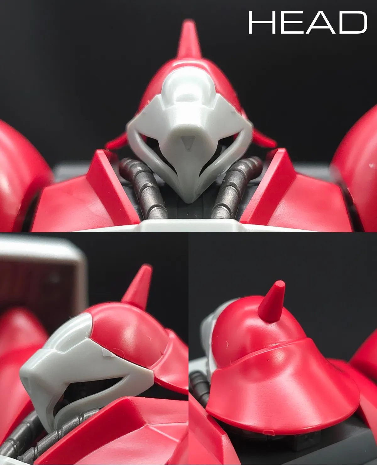 HGUC ヤクト・ドーガ(クェス・エア専用機) レビュー 頭部ディテール 01