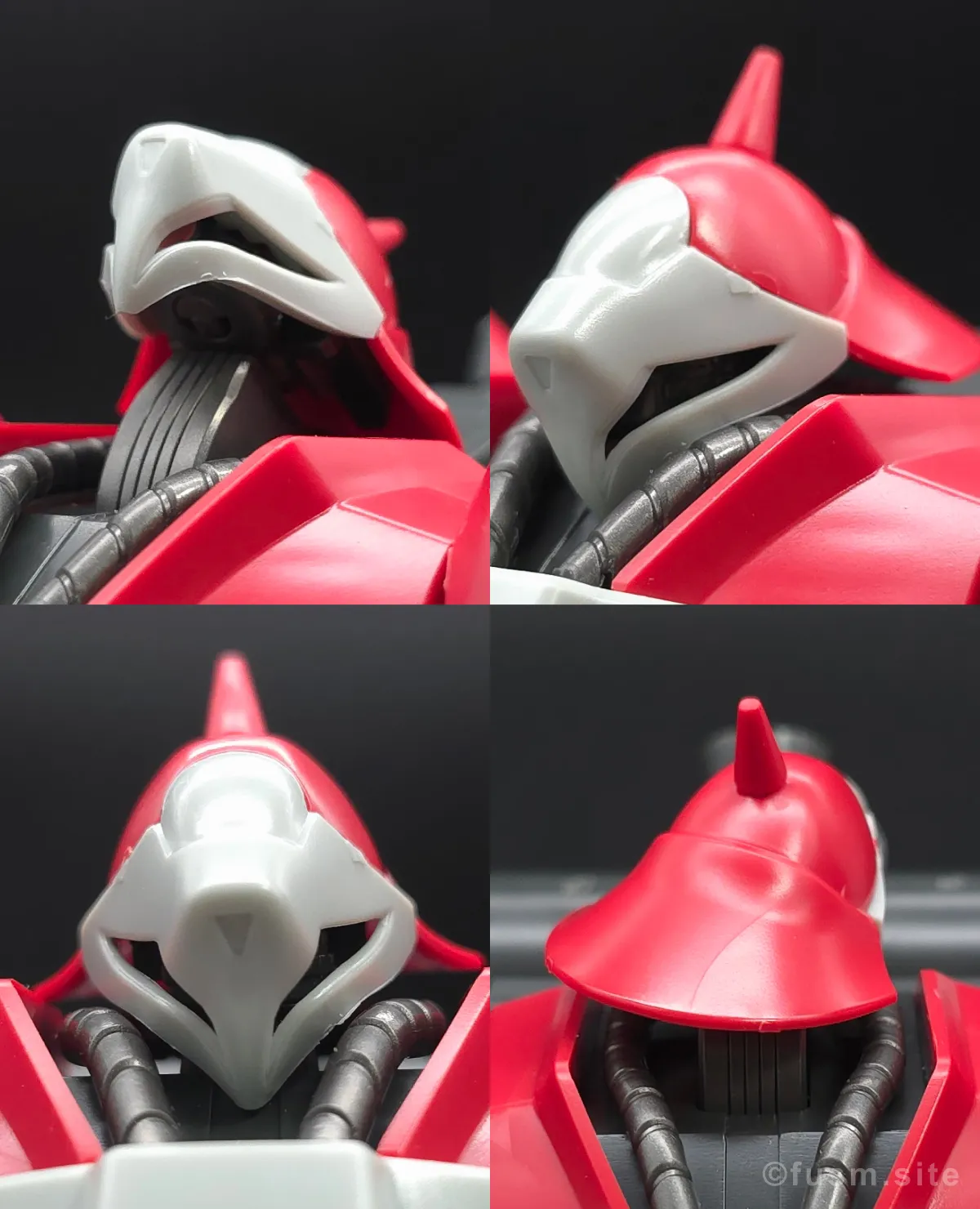 HGUC ヤクト・ドーガ(クェス・エア専用機) レビュー 頭部ディテール 可動域 01