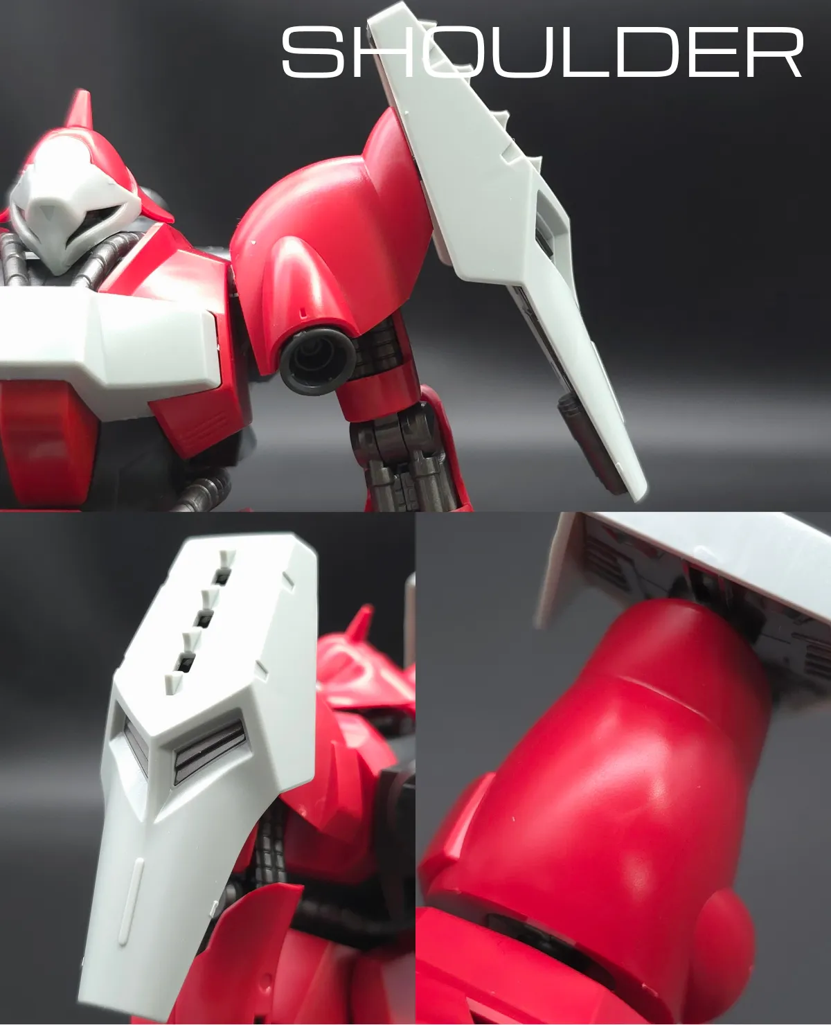 HGUC ヤクト・ドーガ(クェス・エア専用機) レビュー 肩ディテール 01