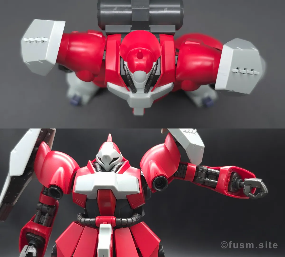 HGUC ヤクト・ドーガ(クェス・エア専用機) レビュー 肩ディテール 可動域 03