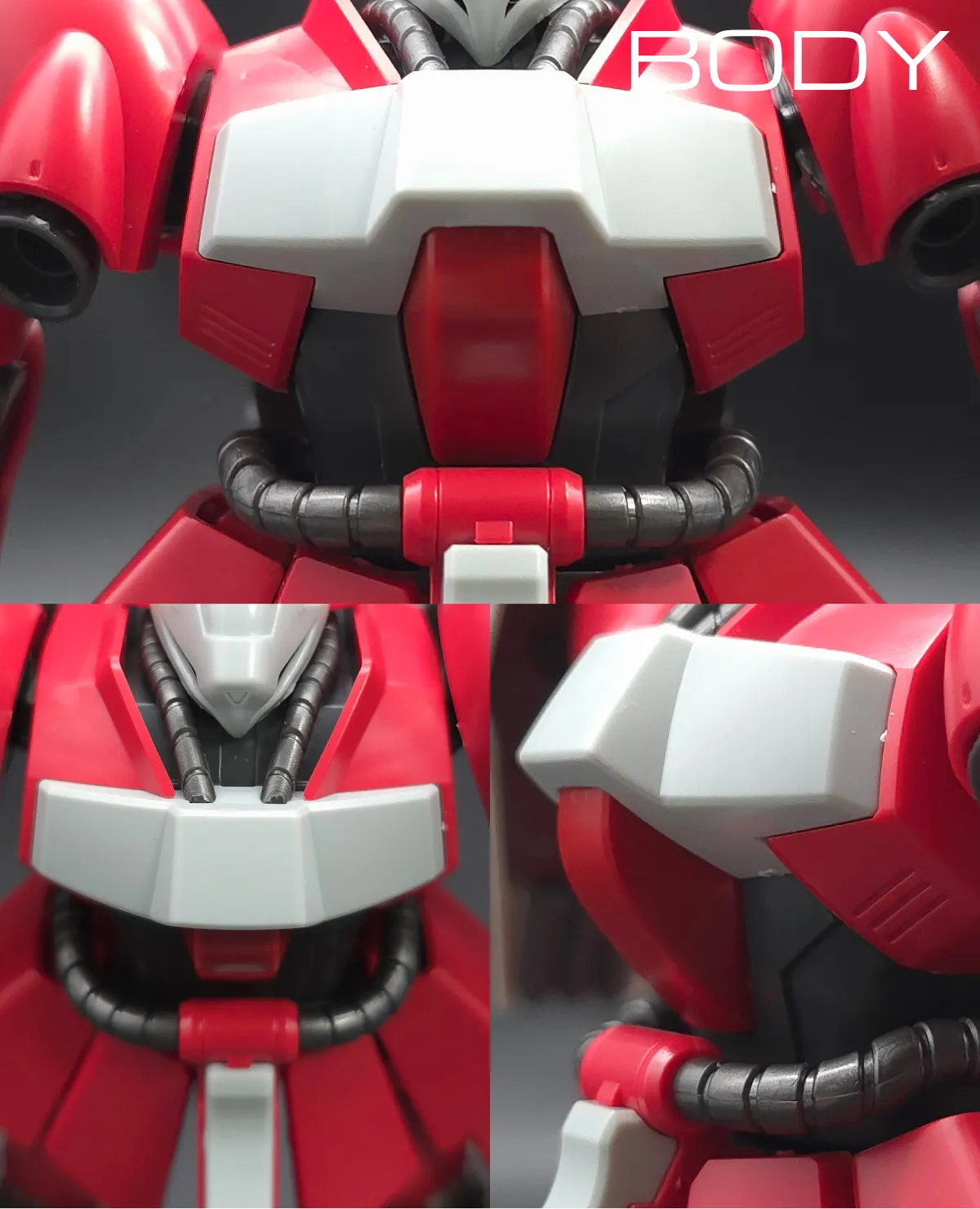 HGUC ヤクト・ドーガ(クェス・エア専用機) レビュー 胴体ディテール 01