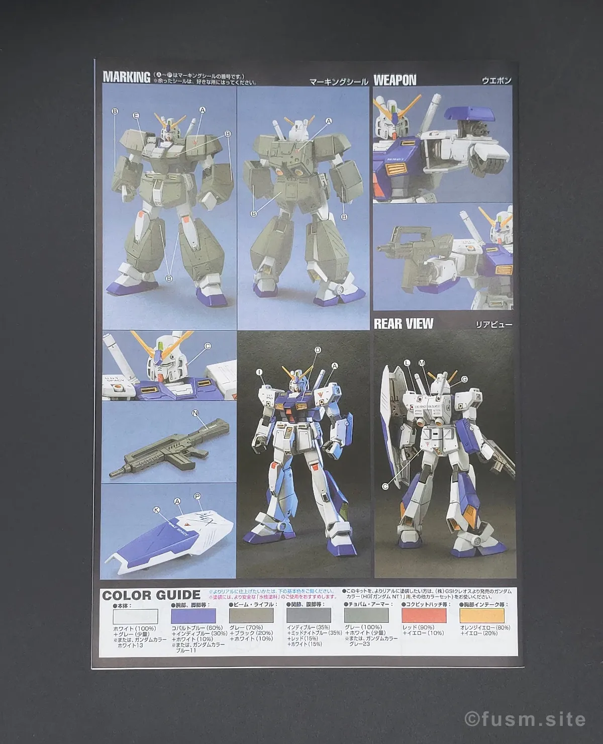 HGUC ガンダム NT-1[アレックス] レビュー パッケージ 06