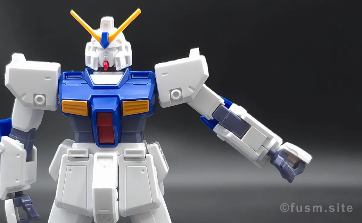 HGUC ガンダム NT-1[アレックス] レビュー 肩ディテール 可動域 01