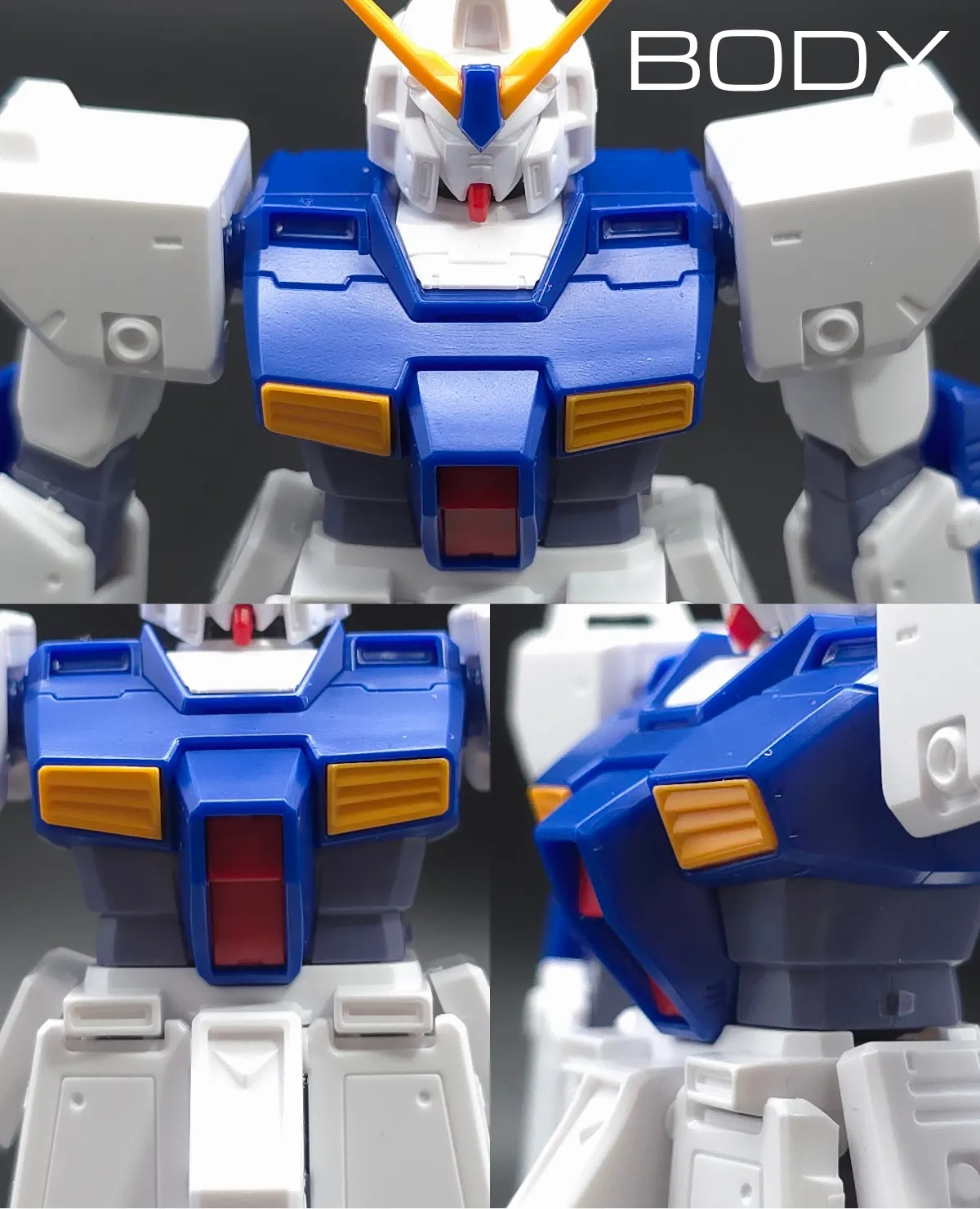 HGUC ガンダム NT-1[アレックス] レビュー 胴体ディテール 01