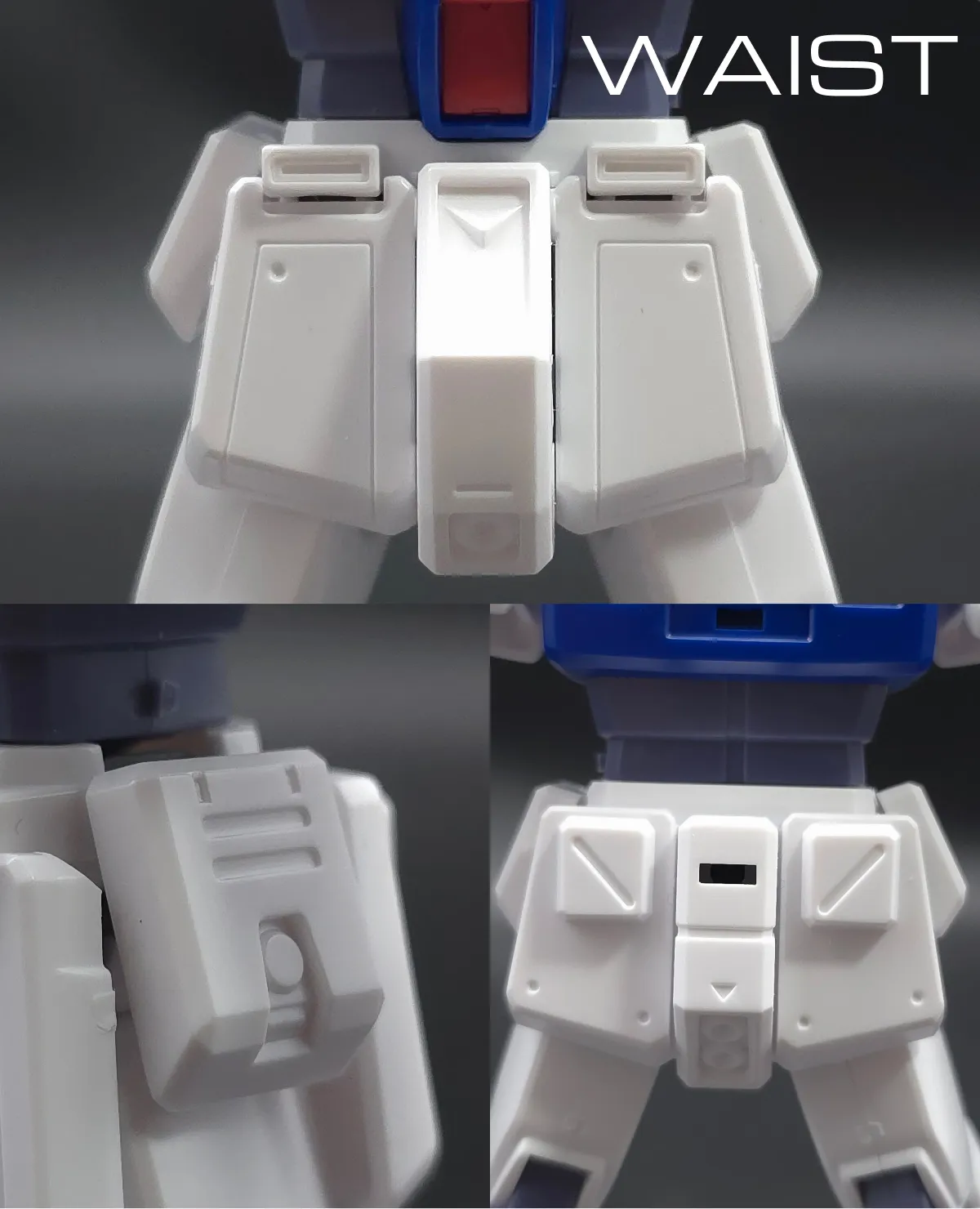 HGUC ガンダム NT-1[アレックス] レビュー 胴体ディテール 02