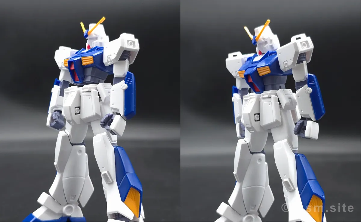 HGUC ガンダム NT-1[アレックス] レビュー 胴体ディテール 可動域 01