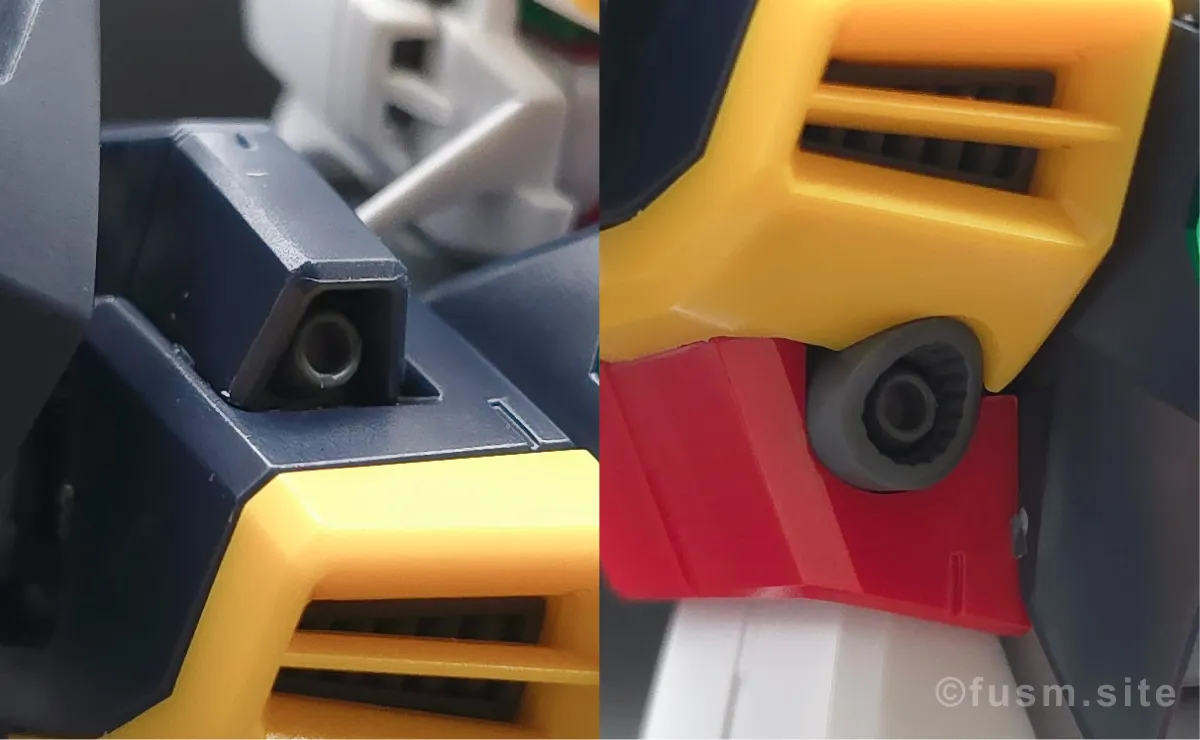 MG ガンダムダブルエックス レビュー 胴体ディテール 02