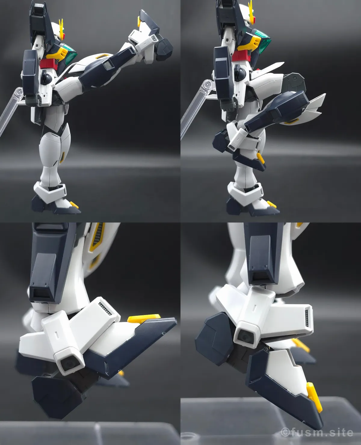 MG ガンダムダブルエックス レビュー 脚部ディテール 可動域 01