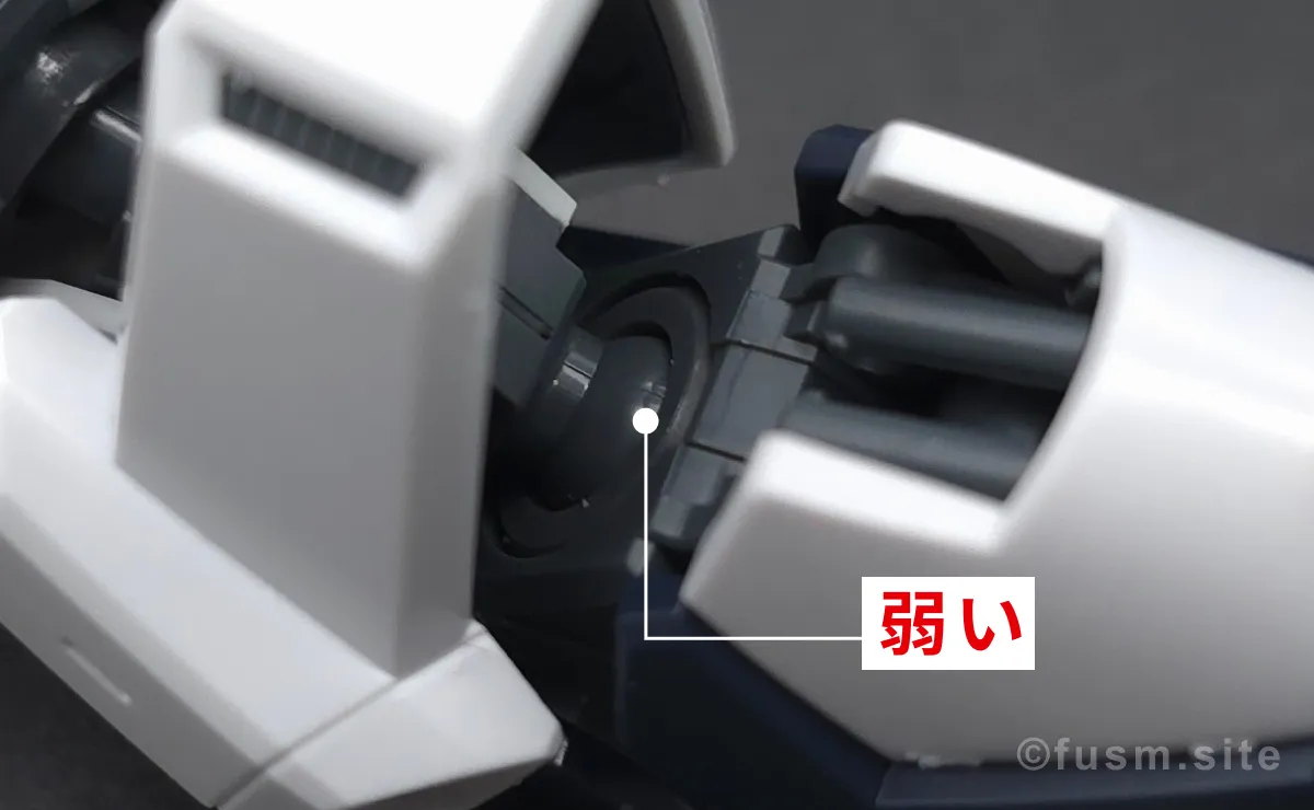 MG ガンダムダブルエックス レビュー 耐久力が弱い箇所 02