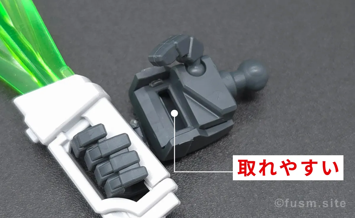 MG ガンダムダブルエックス レビュー 耐久力が弱い箇所 03