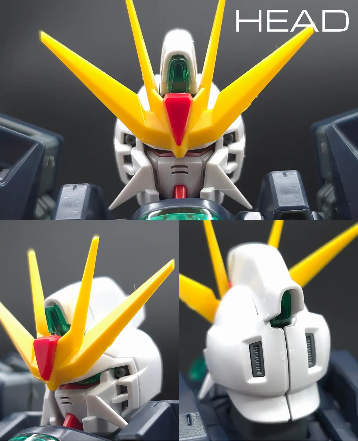 MG ガンダムダブルエックス レビュー 頭部ディテール 01