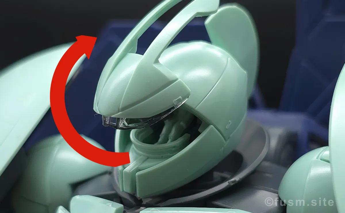 MG Concept-X 6-1-2 ターンX レビュー 頭部ディテール ギミック 01