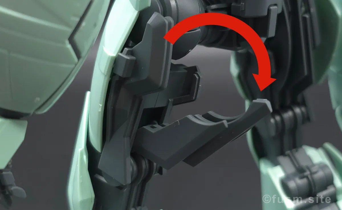 MG Concept-X 6-1-2 ターンX レビュー 脚部ディテール