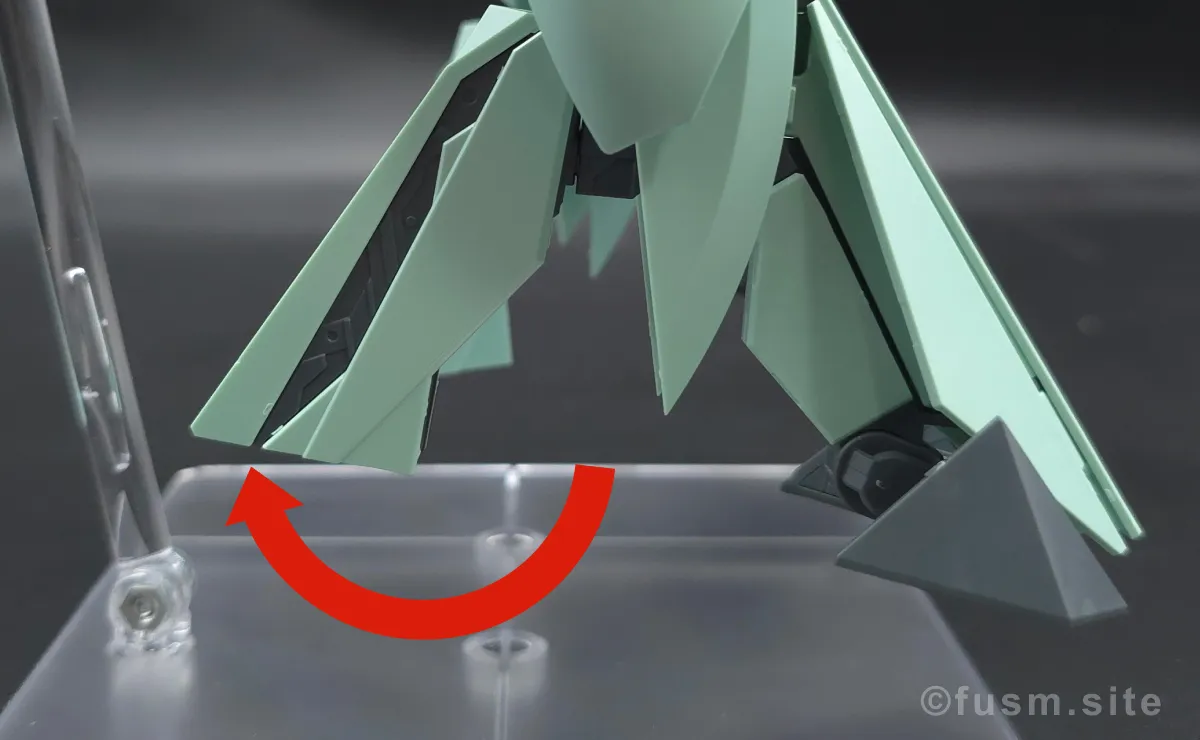 MG Concept-X 6-1-2 ターンX レビュー 脚部ディテール 可動域 02