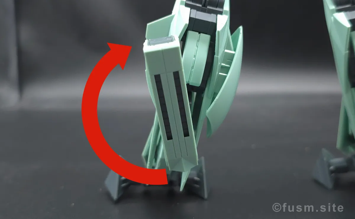 MG Concept-X 6-1-2 ターンX レビュー 脚部ディテール 可動域 03
