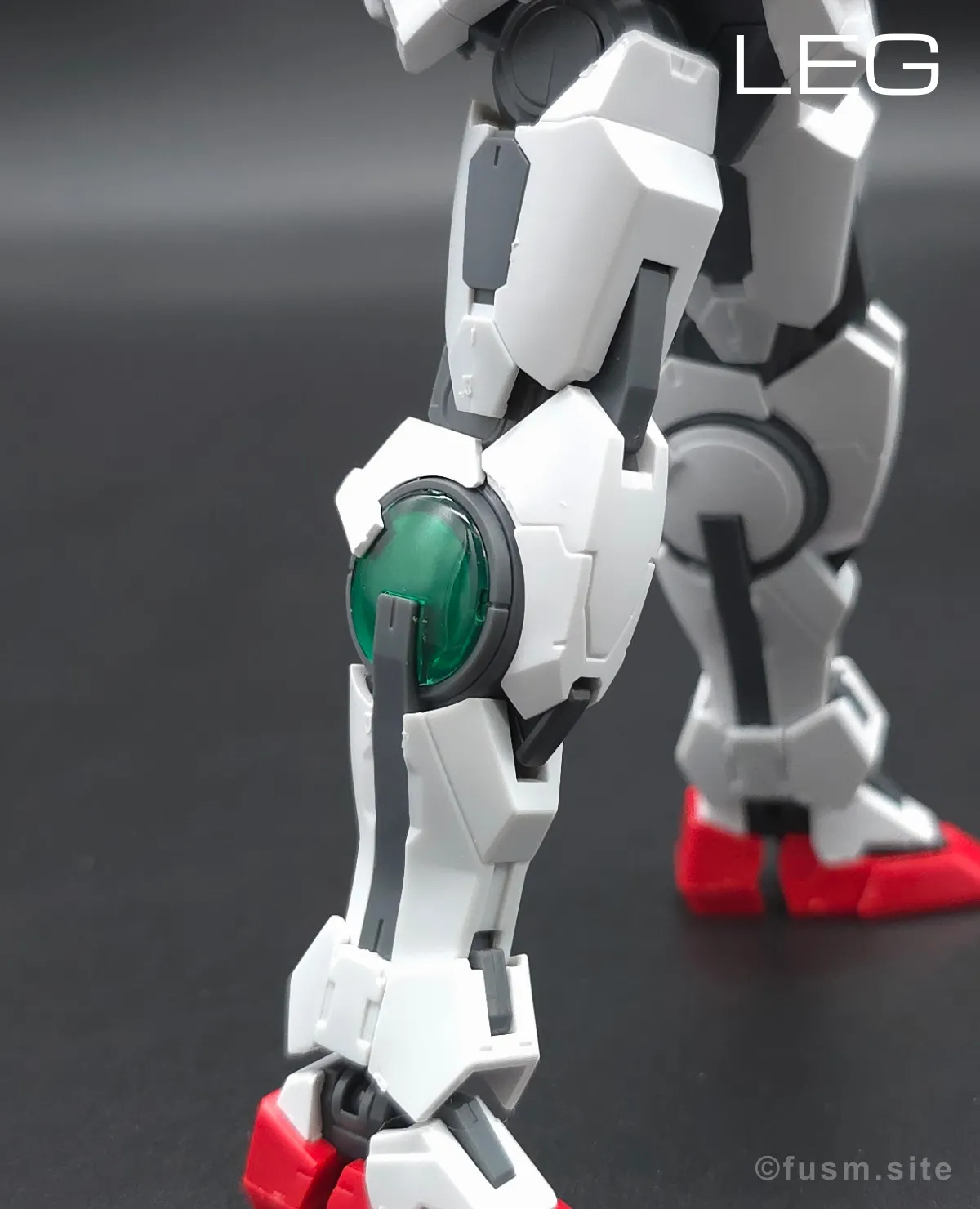 RG GN-0000+GNR-010 ダブルオーライザー レビュー 脚部ディテール 01