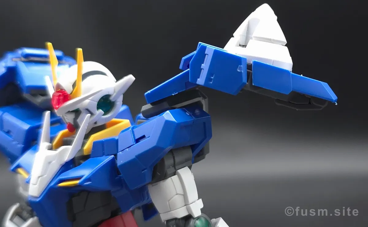 RG GN-0000+GNR-010 ダブルオーライザー レビュー バックパックレビュー 可動域 02