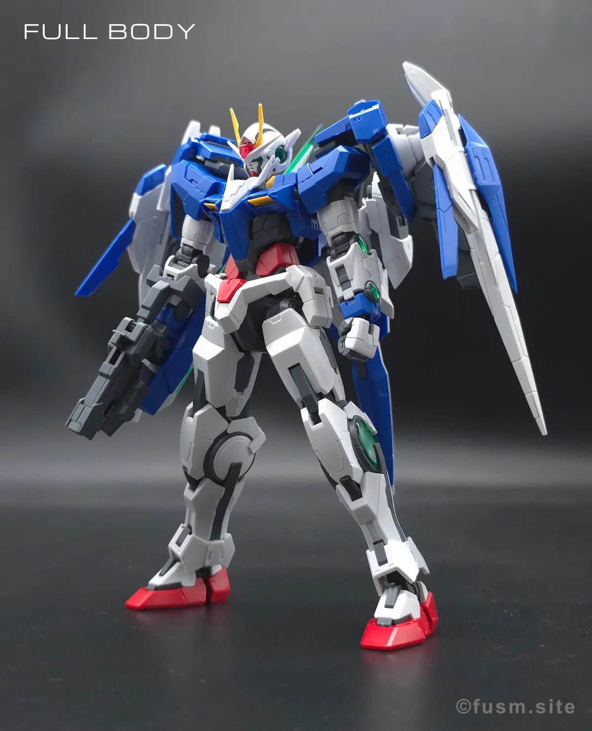 RG GN-0000+GNR-010 ダブルオーライザー レビュー 多角的に見た全体の外観・素組み 02