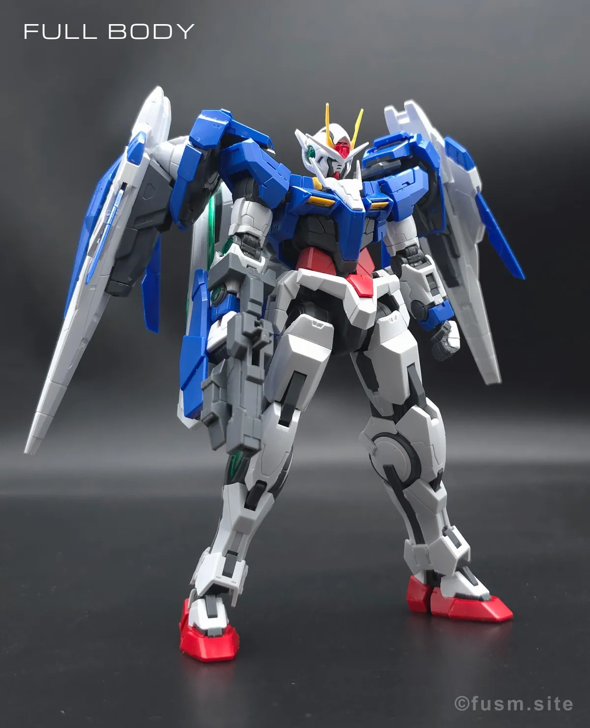 RG GN-0000+GNR-010 ダブルオーライザー レビュー 多角的に見た全体の外観・素組み 06