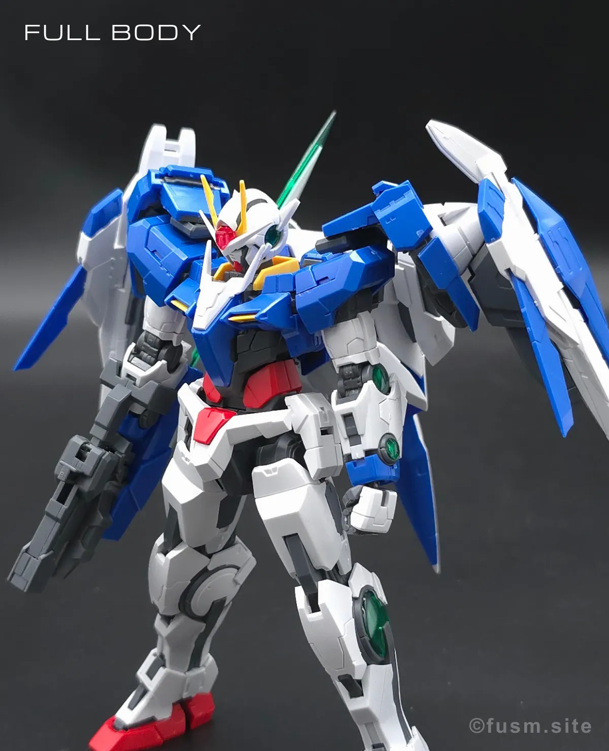 RG GN-0000+GNR-010 ダブルオーライザー レビュー 多角的に見た全体の外観・素組み 07