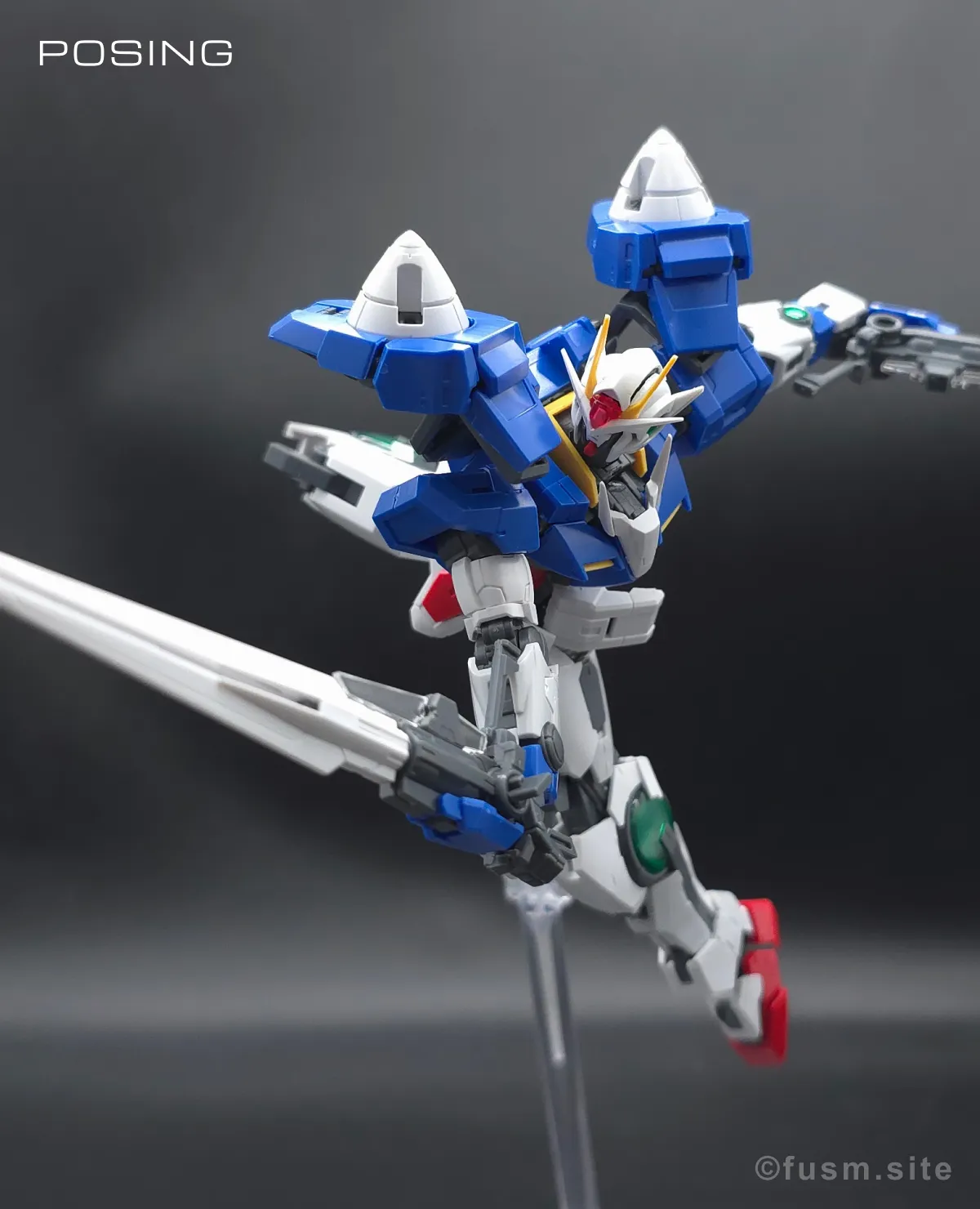 RG GN-0000+GNR-010 ダブルオーライザー レビュー ポージング 06