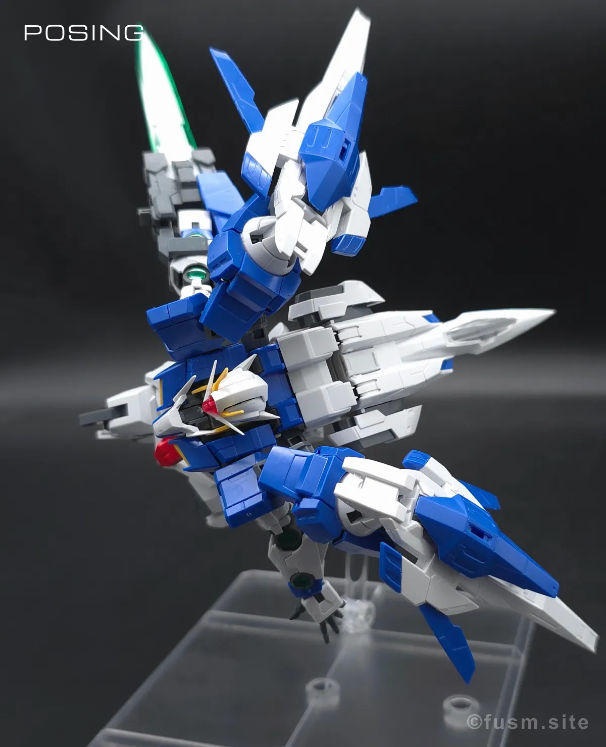 RG GN-0000+GNR-010 ダブルオーライザー レビュー ポージング 16