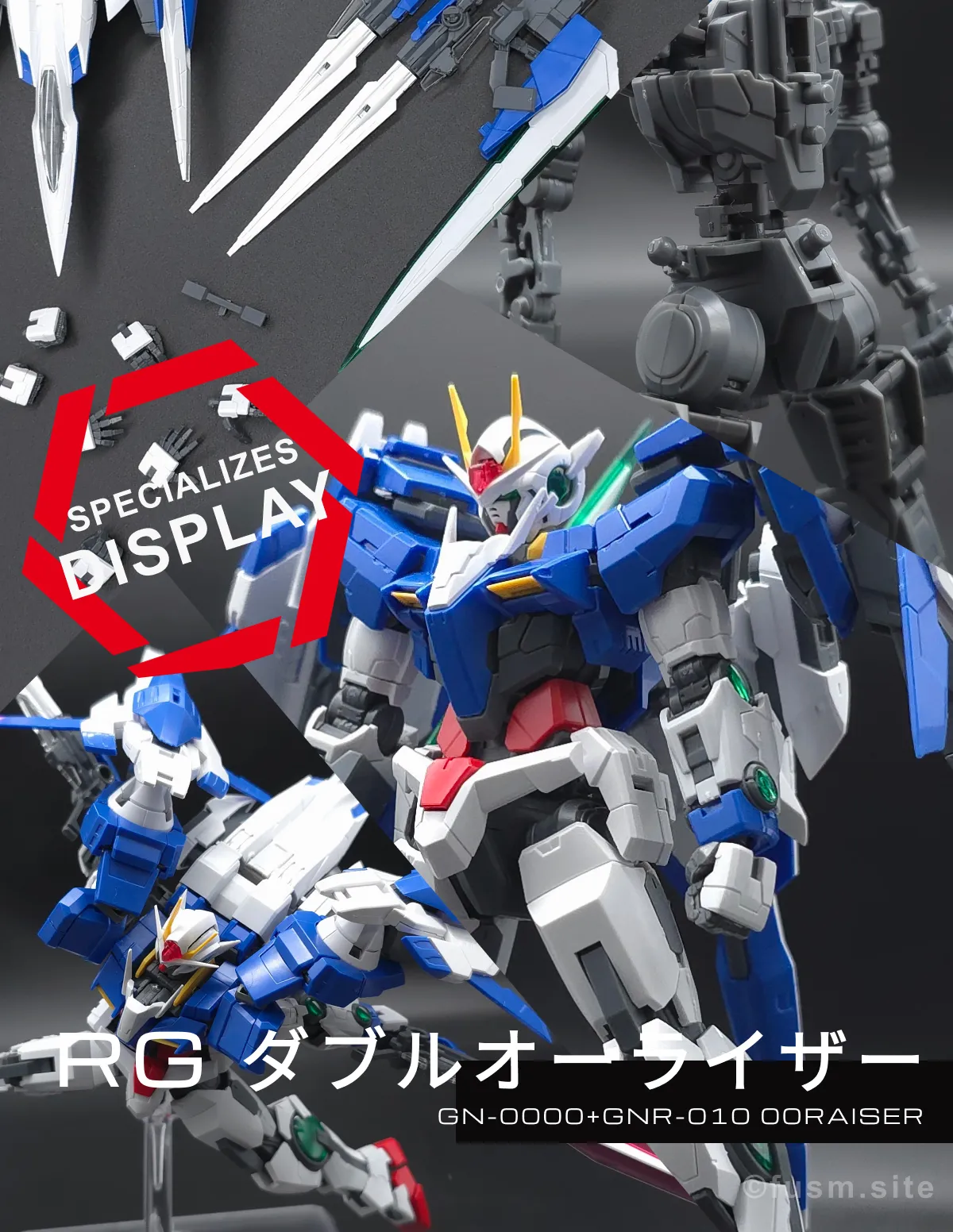 RG GN-0000+GNR-010 ダブルオーライザー レビュー コラージュ 01