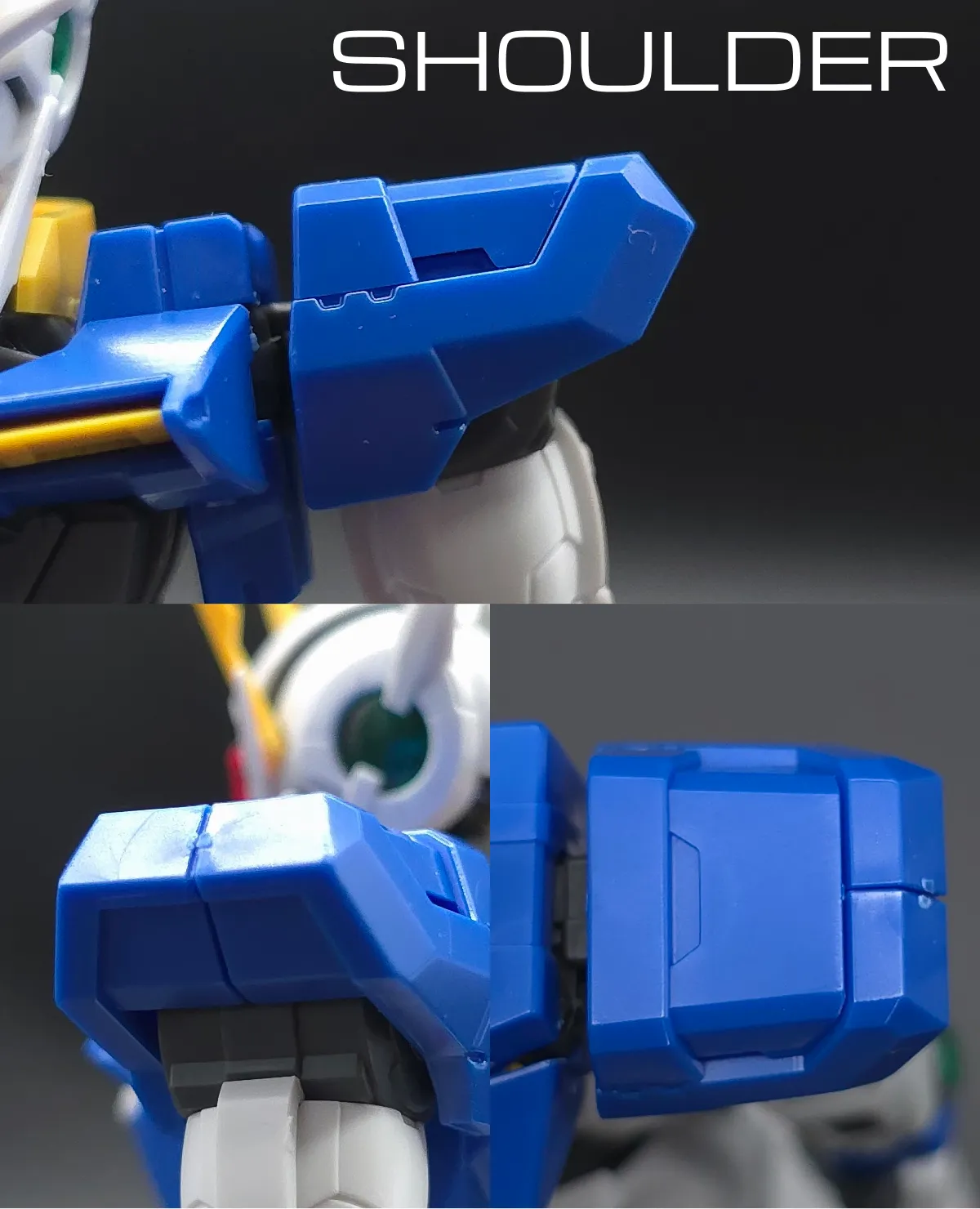 RG GN-0000+GNR-010 ダブルオーライザー レビュー 肩ディテール 01