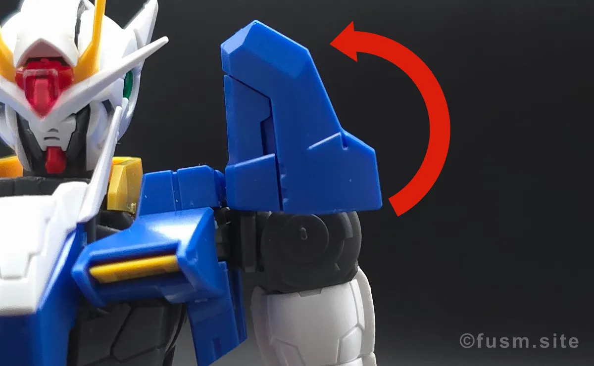 RG GN-0000+GNR-010 ダブルオーライザー レビュー 肩ディテール 可動域 01